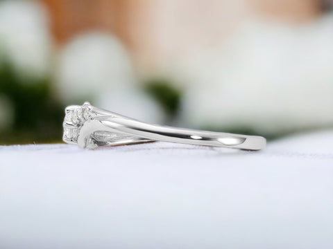 Round Cut Silver Ring , Sterling Silver Stone Ring, Gifts For Her, Engagement Ring,Promise Ring.