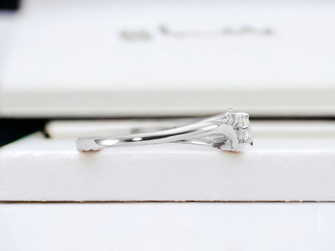 Round Cut Silver Ring , Sterling Silver Stone Ring, Gifts For Her, Engagement Ring,Promise Ring.