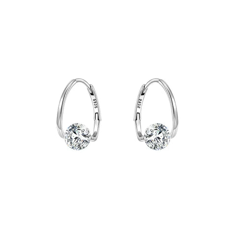 Glam Luxurious Solid Color Sterling Silver Earrings