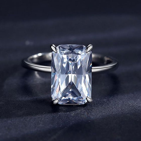 Elegant Party Baguette CZ 925 Sterling Silver Ring